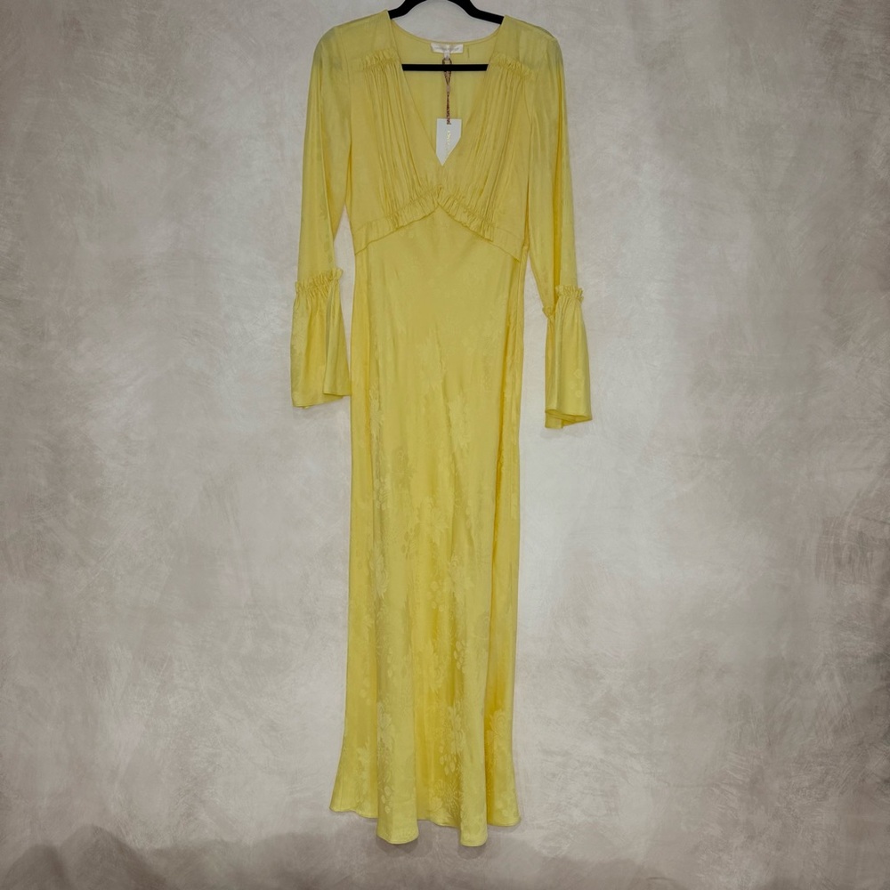 NWT LoveShackFancy Kalona Silk Jacquard Maxi Dress - Picture 6 of 14